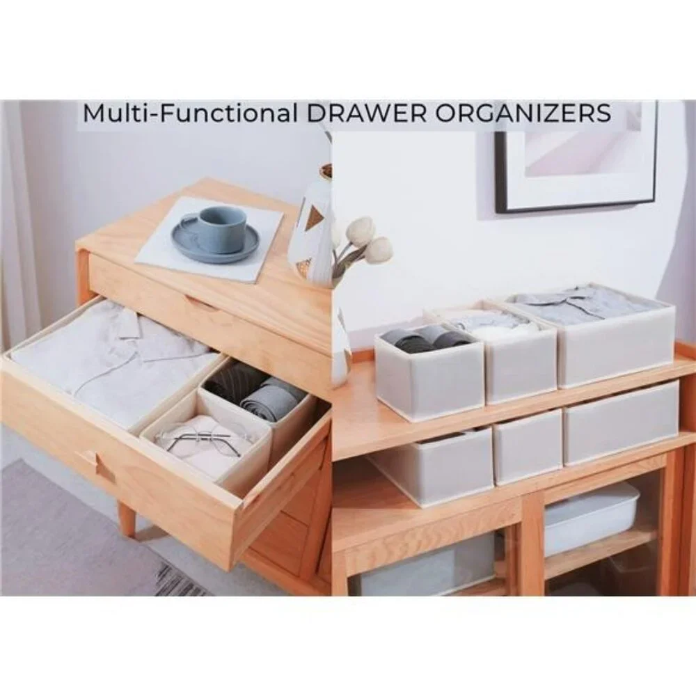 Foldable Drawer Organizer Bins for Clothes Underwear Baby Socks Bras Towels